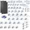 Triton Products 63 pc LocHook Assortment W/ (2) 24" W x 42-1/2" H Black 18-Gauge Steel Square Hole Pegboards LB2-BKKit - alternate 4